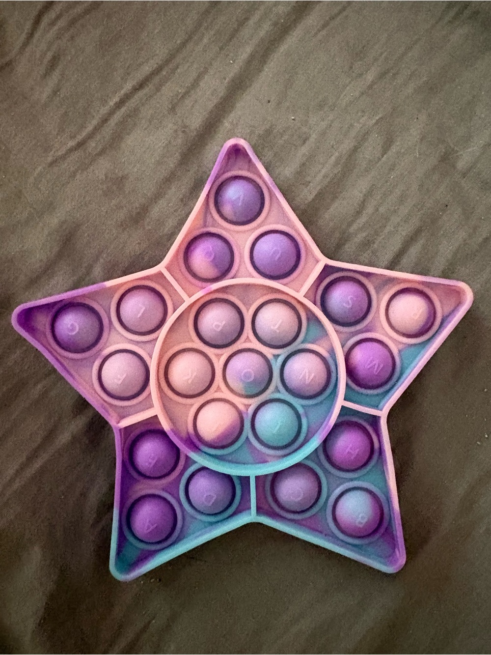 Purple Gradient Star Pop-It Sensory Toy for Kids